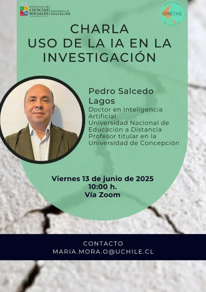 nucleogrietas.cl Reflexión crítica sobre Inteligencia Artificial e investigación: exitosa charla de Pedro Salcedo Lagos en el Núcleo Grietas