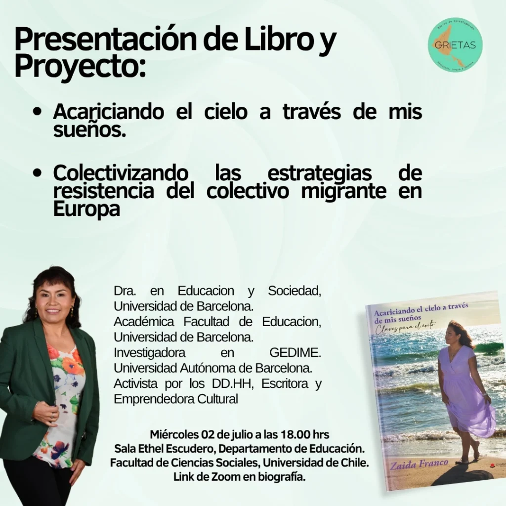 nucleogrietas.cl Zaida Franco presenta su libro e investigación en actividad académica organizada por el Núcleo GRIETAS en la Universidad de Chile
