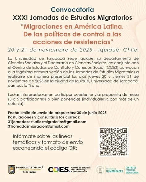 nucleogrietas.cl Universidad de Tarapacá reconoce a Jaime Mejías por su participación en las XXXI Jornadas de Estudios Migratorios.